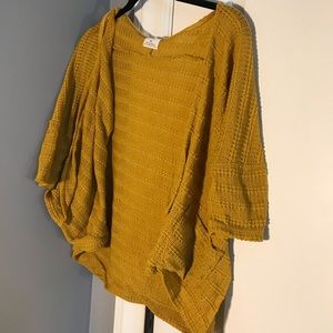 Mustard Cardigan // Urban Outfitters